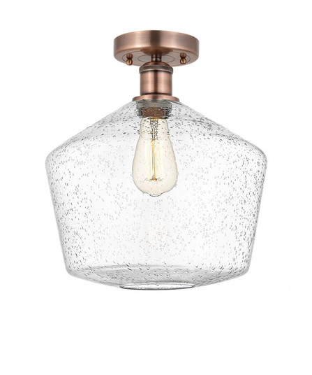 Cindyrella - 1 Light - 12 inch - Antique Copper - Semi-Flush Mount (3442|616-1F-AC-G654-12)