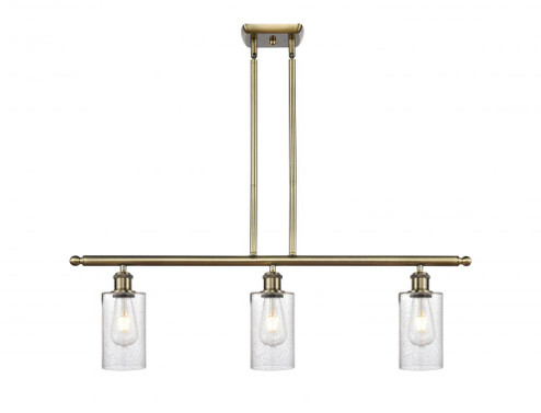 Clymer - 3 Light - 36 inch - Antique Brass - Stem hung - Island Light (3442|516-3I-AB-G804)