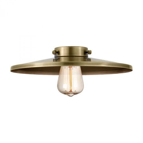 Railroad Light 12 inch Antique Brass Metal Shade (3442|MFR-12-AB)