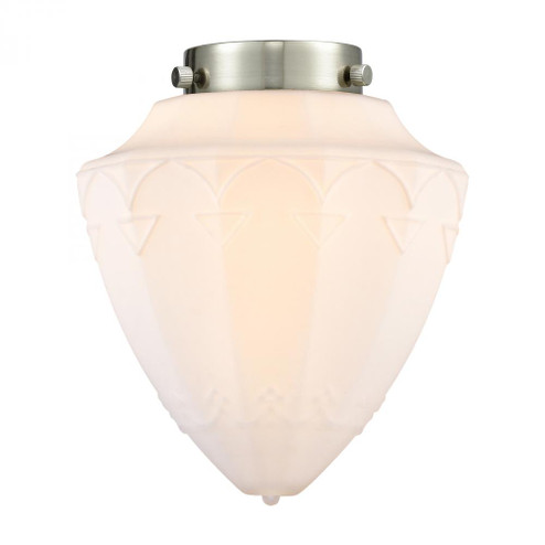 Bullet - 7 inch - Cased Matte White Glass (3442|G661-7)