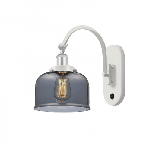 Bell - 1 Light - 8 inch - White Polished Chrome - Adjustable Swing Arm (3442|918-1W-WPC-G73)
