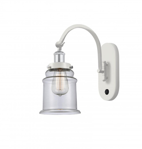 Canton - 1 Light - 7 inch - White Polished Chrome - Adjustable Swing Arm (3442|918-1W-WPC-G182)