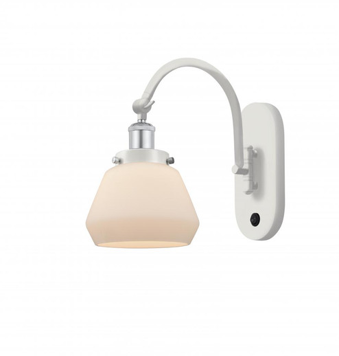 Fulton - 1 Light - 7 inch - White Polished Chrome - Adjustable Swing Arm (3442|918-1W-WPC-G171)