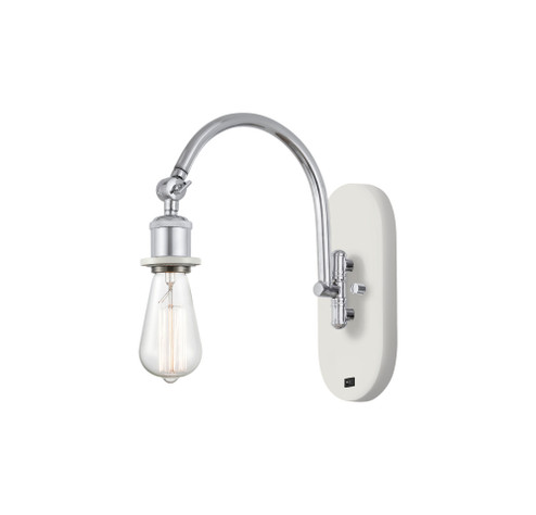 Halophane - 1 Light - 5 inch - White Polished Chrome - Adjustable Swing Arm (3442|918-1W-WPC)
