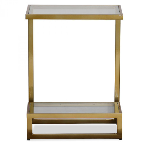 Uttermost Musing Brushed Brass Accent Table (85|22913)