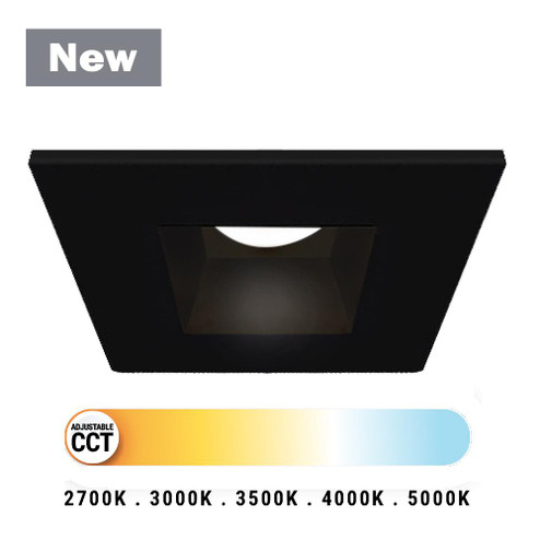 2 Inch High Output Square Fixed Downlight in Black (4304|45362-026)