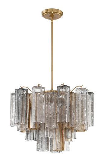 Addis 6 Light Aged Brass Chandelier (205|ADD-306-AG-AU)