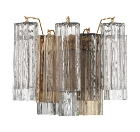 Addis 2 Light Aged Brass Sconce (205|ADD-302-AG-AU)