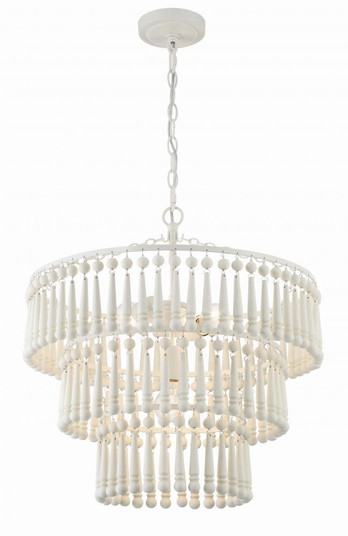 Tiana 3 Light Matte White Chandelier (205|TIA-7103-MT)
