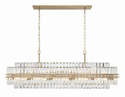 Hayes 16 Light Aged Brass Chandelier (205|HAY-1417-AG)