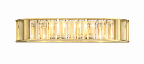 Libby Langdon for Crystorama Farris 4 Light Aged Brass Bathroom Vanity (205|FAR-6005-AG)