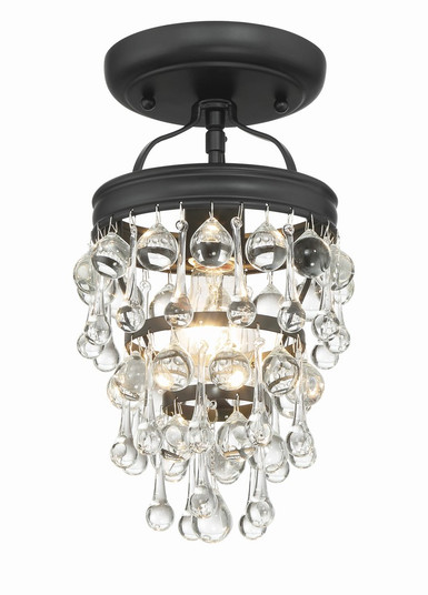 Calypso 7.25'' Crystal Teardrop Matte Black Semi Flush Mount (205|131-MK_CEILING)