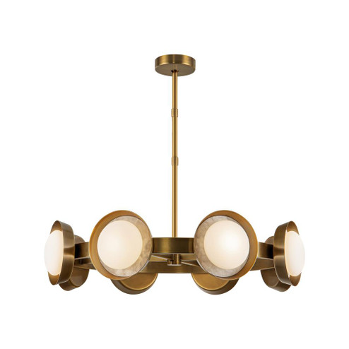 Alonso 37-in Vintage Brass LED Chandeliers (7713|CH320837VB)