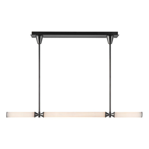 Edwin 48-in Urban Bronze/Frosted Ribbed Glass LED Linear Pendant (7713|LP348148UBFR)