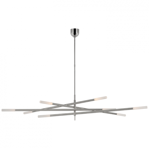 Rousseau Oversized Eight Light Articulating Chandelier (279|KW 5595PN-EC)