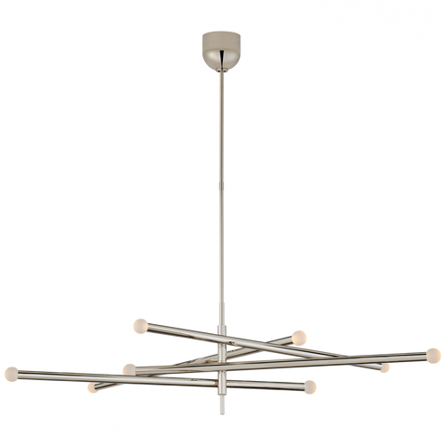 Rousseau Grande Eight Light Articulating Chandelier (279|KW 5589PN-ECG)