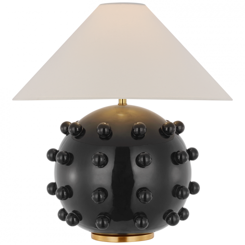 Linden Medium Orb Table Lamp (279|KW 3027BLK-L)