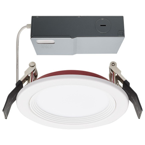 10 Watt LED; Fire Rated 4 Inch Direct Wire Downlight; Round Shape; White Finish; CCT Selectable; 120 (27|S11865)