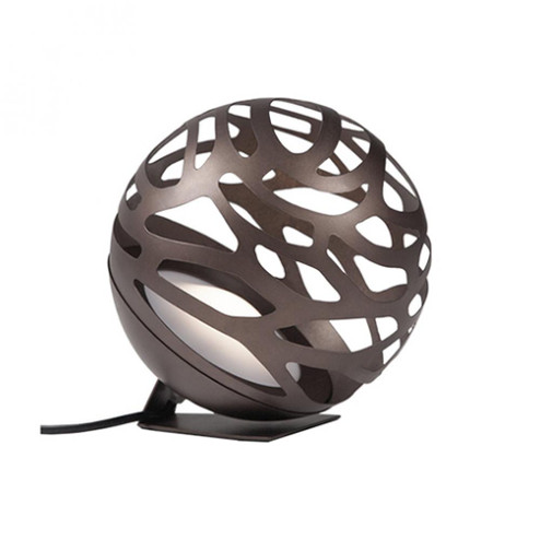 LED Floor Lamp with Organic Shaped Laser Cut Metal Sphere Shade (461|FL2514-BZ)