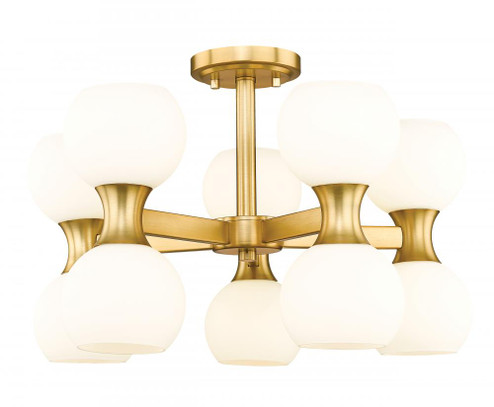 10 Light Semi Flush Mount (276|494-10SF-MGLD)