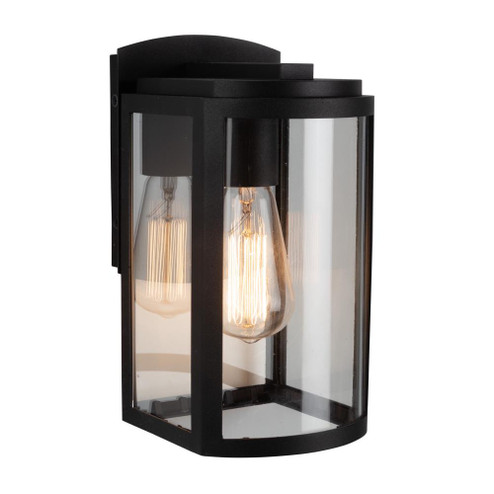 Lakewood Collection 1-Light Exterior Wall Light, Matte Black (12|AC8690BK)