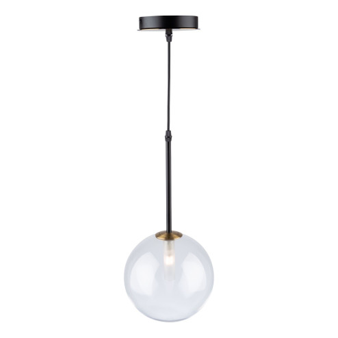 Aurelia Collection 1-Light Pendant, Matte Black & Brass (12|AC11761VB)