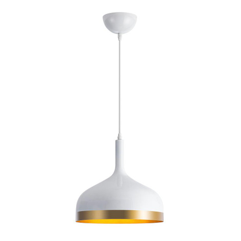 Dash Collection 1-Light Pendant, White & Gold (12|SC13350WH)