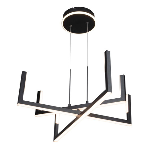 Silicon Valley Collection Integrated LED Chandelier, Black (12|AC6776BK)