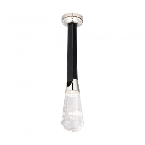 Strapped 12in LED 3000K/3500K/4000K 120V-277V Mini Pendant in Polished Nickel with Optic Haze Quar (1118061|BPD36312-PN)