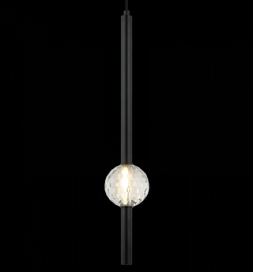 1 LT 3.9'' ''Windchimer'' Matte Black Pendant (3605|C68901MB)