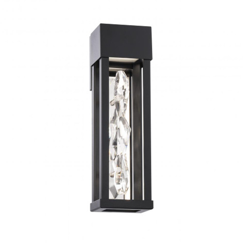 Polar 16in LED 3000K/3500K/4000K 120V-277V Outdoor Wall Sconce in Black with Clear Optic Crystal (1118061|BWSW59316-BK)