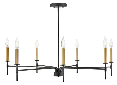 Large Single Tier Chandelier (1118101|83077BK)