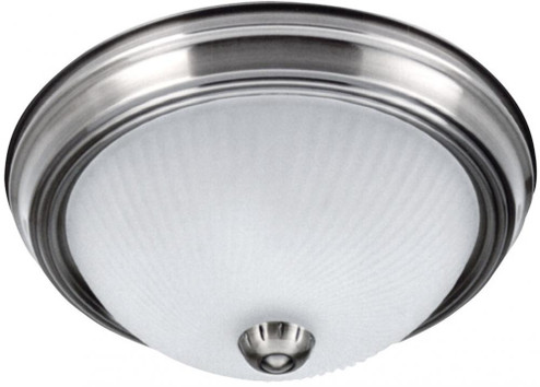 Fmount, 13'' 2 Bulb Flushmount, Frosted Swirl Glass, 60W Type A (801|IFM21351)