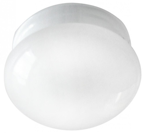 Fmount, 1 Bulb Flushmount, White Opal Glass, 60W Type A (801|IFM13711)