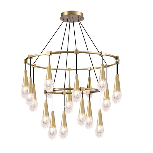 Ayla 2 - Tier Round Chandelier - Small (10813|KCH3104-18BS)