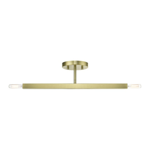 2 Light Antique Brass Semi-Flush (108|46842-01)