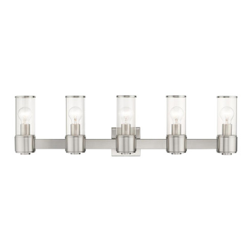 5 Light Brushed Nickel Large Vanity Sconce (108|17145-91)