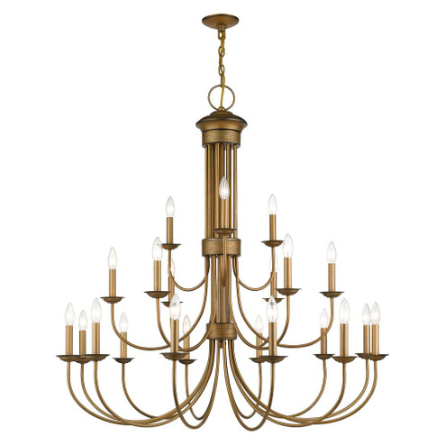 21 Light Antique Gold Leaf Extra Large Chandelier (108|42688-48)