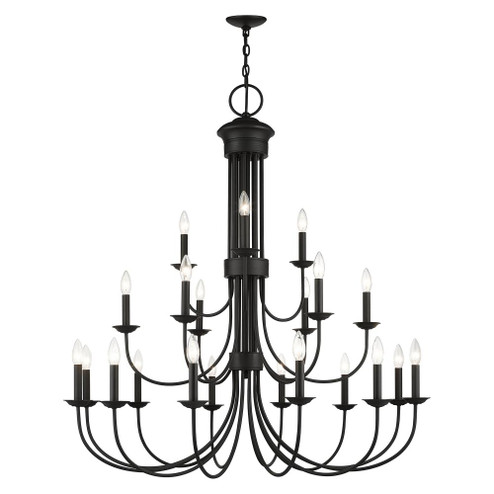 21 Light Black Extra Large Chandelier (108|42688-04)