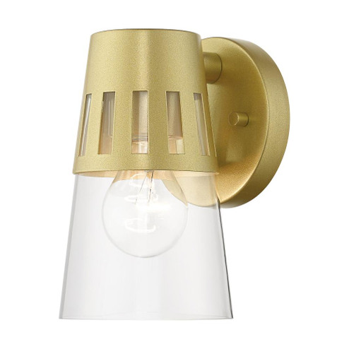 1 Light Soft Gold Outdoor Small Wall Lantern (108|27971-33)