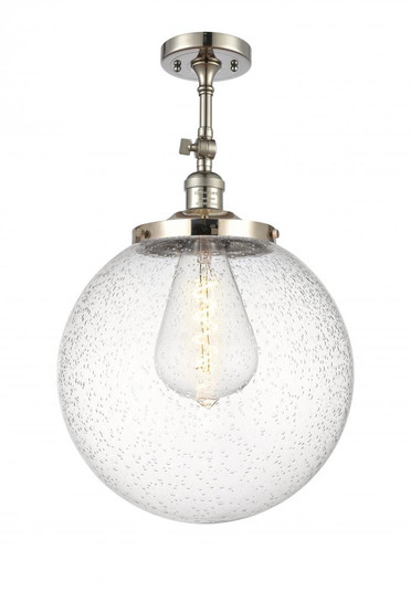 Beacon - 1 Light - 14 inch - Polished Nickel - Adjustable Semi-Flush Mount (3442|201F-PN-G204-14)