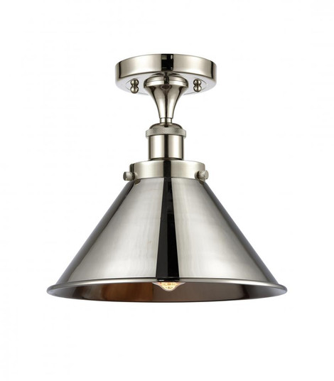 Briarcliff - 1 Light - 10 inch - Polished Nickel - Semi-Flush Mount (3442|916-1C-PN-M10-PN)