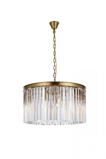 Sydney 26 Inch Round Crystal Chandelier in Satin Gold (758|1208D26SG/RC)