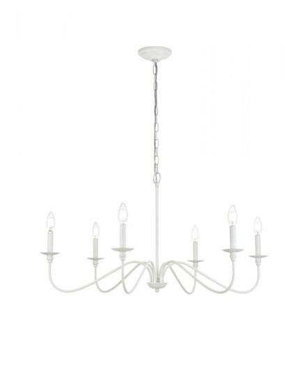 Rohan 30 Inch Chandelier in White (758|LD5056D30WH)