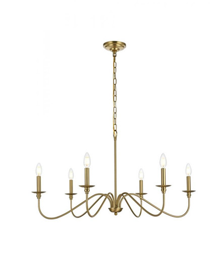 Rohan 36 Inch Chandelier in Satin Gold (758|LD5006D36SG)