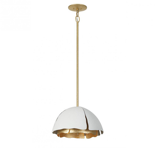 Brewster 3-Light Pendant in Cavalier Gold with Royal White (128|7-1398-3-14)