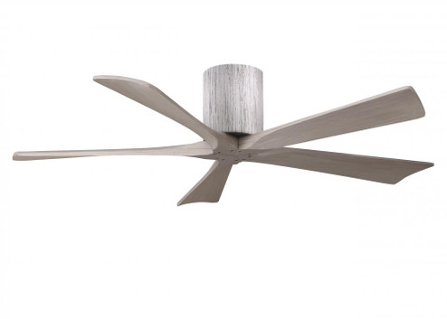 Irene-5H three-blade flush mount paddle fan in Barn Wood finish with 52” Gray Ash tone blades.  (230|IR5H-BW-GA-52)