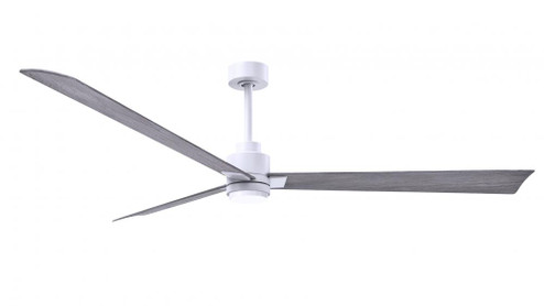 Alessandra - LK - Matte White - Barn Wood Tone Blades - 72'' Blades - 10'' Downrod (230|AKLK-MWH-BW-72)