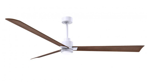Alessandra 3-blade transitional ceiling fan in matte white finish with walnut blades. Optimized fo (230|AKLK-MWH-WN-72)