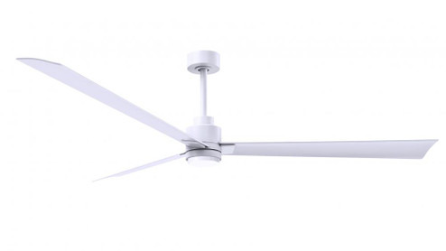 Alessandra 3-blade transitional ceiling fan in matte white finish with matte white blades. Optimiz (230|AKLK-MWH-MWH-72)